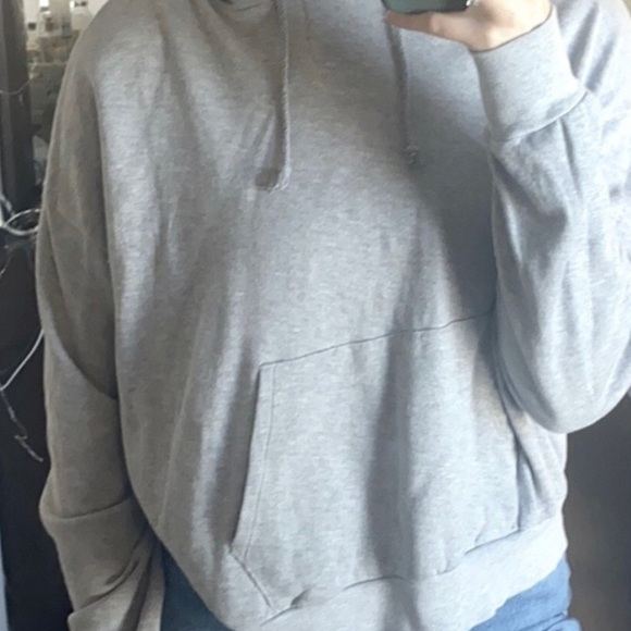 AE Studio American Eagle Hoodie Sweatshirt Gray M - Picture 3 of 6